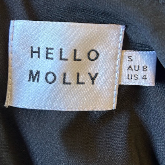 HELLO MOLLY Black Ruched Off-Shoulder Puff Sleeve Mini Dress - Picture 5 of 5